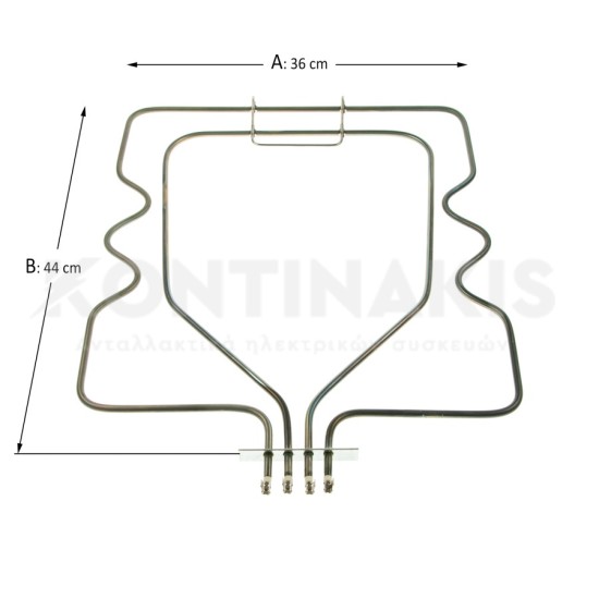 Κάτω Αντίσταση Φούρνου (Διπλή) Bosch/Siemens 230 Volt - 830 Watt / 86 Volt - 650 Watt Αντιστάσεις Κάτω