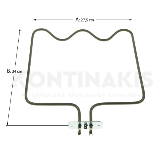 Κάτω Αντίσταση Φούρνου Conti 1100 Watt Αντιστάσεις Κάτω