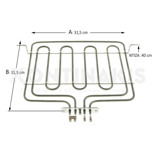 Άνω Αντίσταση & Γκριλ Φούρνου Beko 2000+800 Watt Αντιστάσεις Άνω