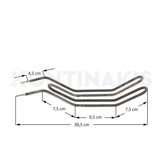 Αντίσταση Ντονέρ 30 cm - 1300 Watt Αντιστάσεις