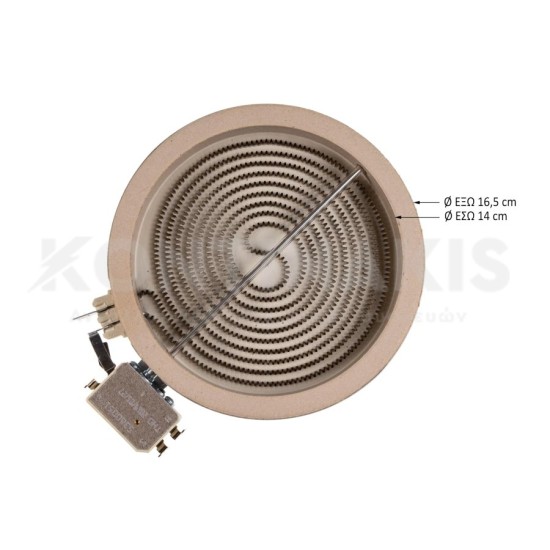 Εστία Κεραμική Eika Φ165mm-1200 Watt (Μονή) Εστίες