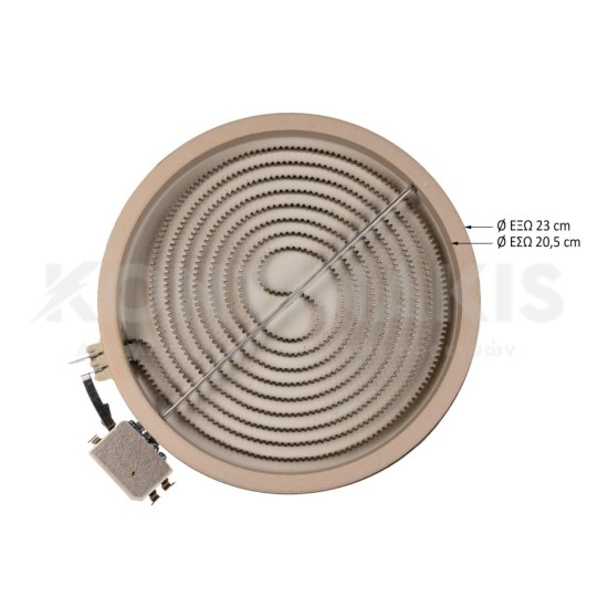 Εστία Κεραμική Eika Φ230mm-2100 Watt (Μονή) Εστίες