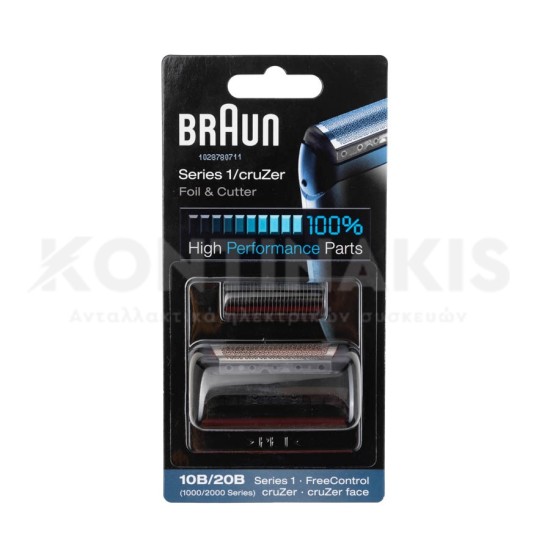 Πλέγμα & Λεπίδες Ξυριστικής Μηχανής Braun Series 1 (10B/20B) Ξυριστικές Μηχανές